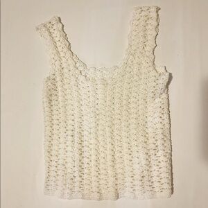 crochet sleevless top OS